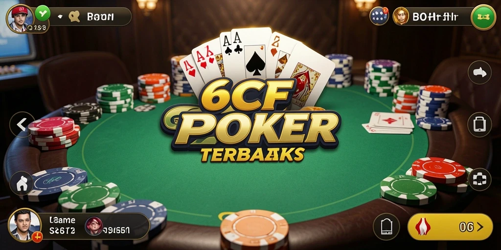 Screenshot gameplay Poker yang seru dan mengasyikkan.