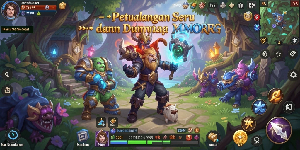 Tampilan gameplay 789RP dengan aksi seru di dunia MMORPG.