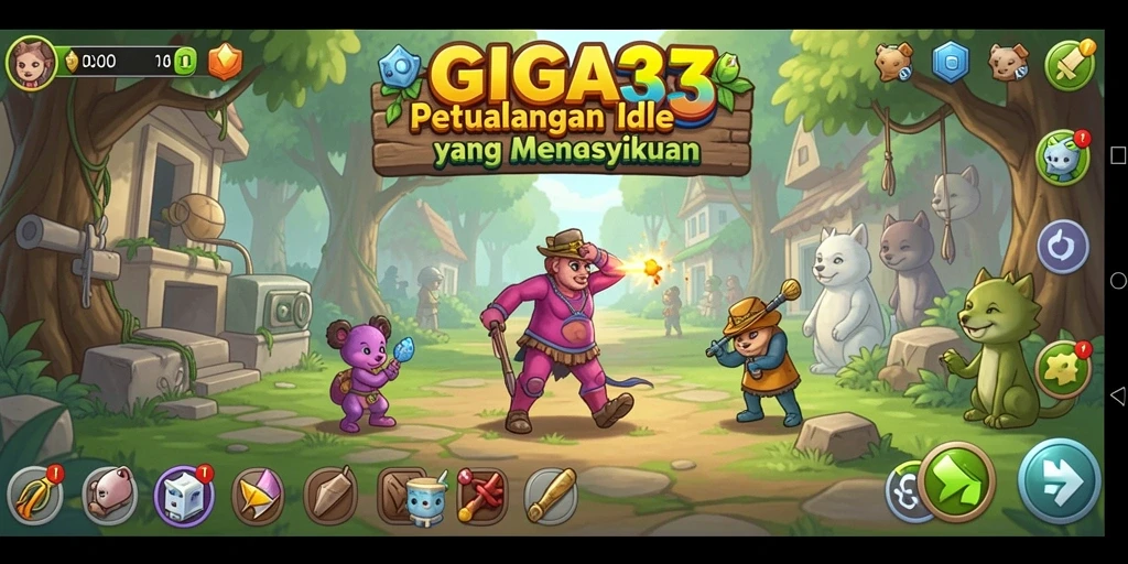 Tampilan gameplay GIGA33 yang menarik dan interaktif.