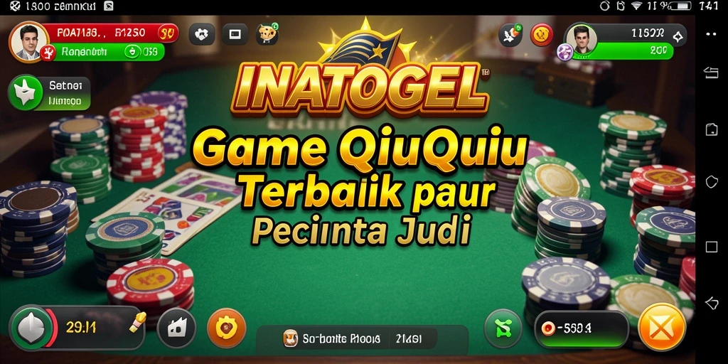Tampilan gameplay seru dalam INATOGEL dengan aksi QiuQiu.