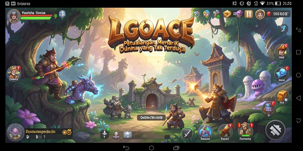 Tampilan gameplay LGOACE yang menampilkan eksplorasi petualangan yang mendebarkan.