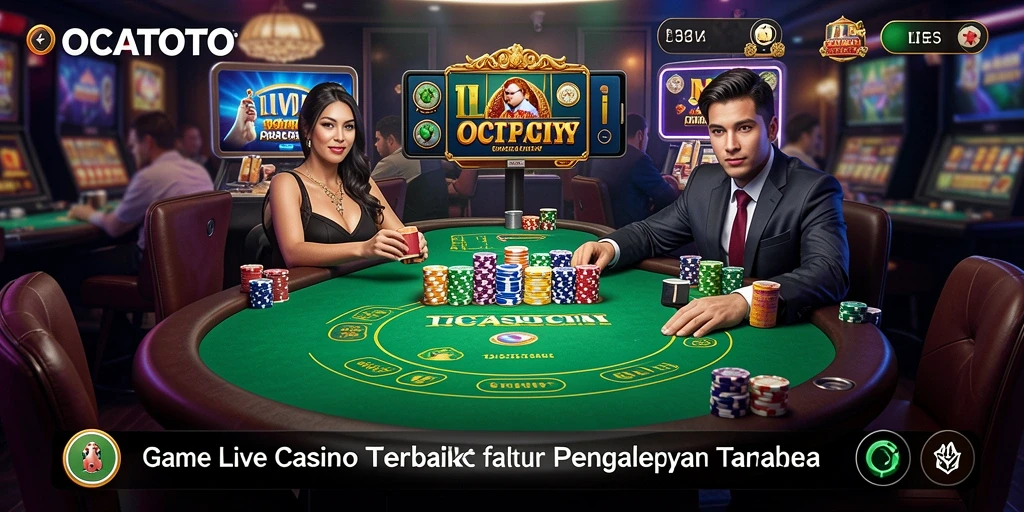 Tampilan gameplay Live Casino yang menarik di OCATOTO.