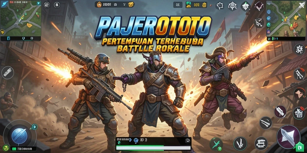 Tampilan gameplay seru dalam PAJEROTOTO dengan pertempuran hebat.