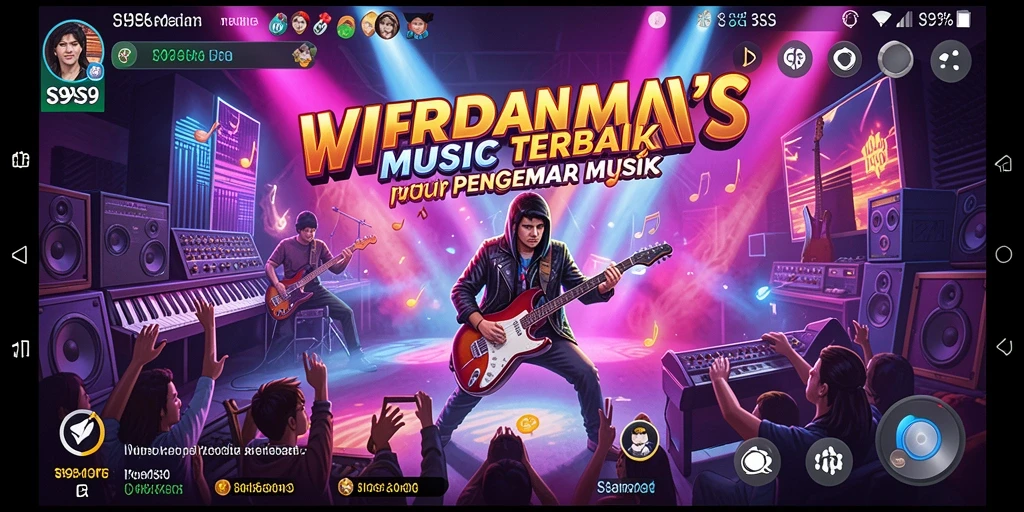 Tampilan gameplay S9S9 yang menarik dengan iringan musik.