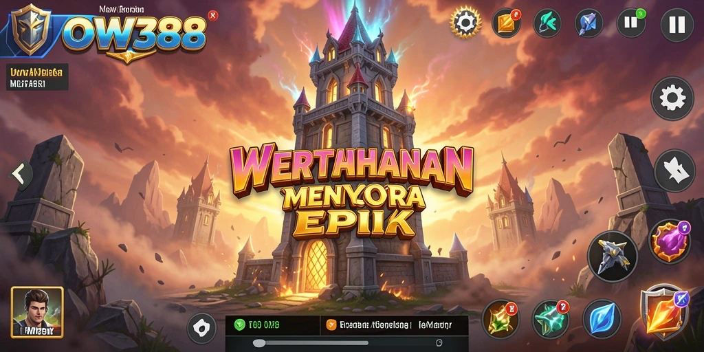 Gameplay menara pertahanan yang seru dan menantang di WOW388.