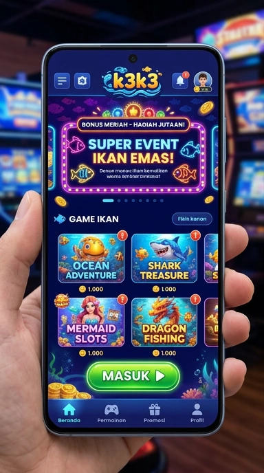Cuplikan layar antarmuka k3k3 yang mudah digunakan.