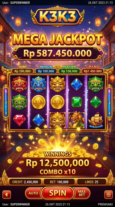 Tampilan daftar aplikasi di k3k3 yang jelas dan informatif.